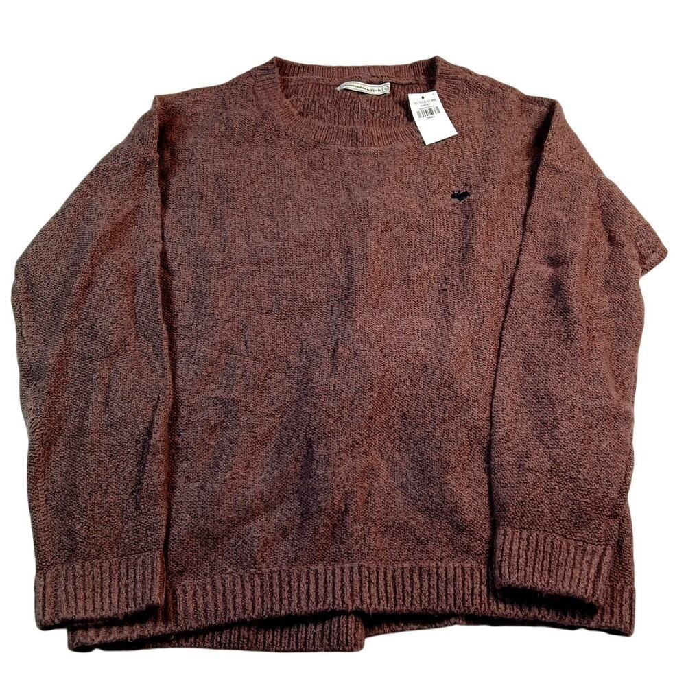 Abercrombie & Fitch Mens New w/Tags Plum Lightweight Pullover - Small
